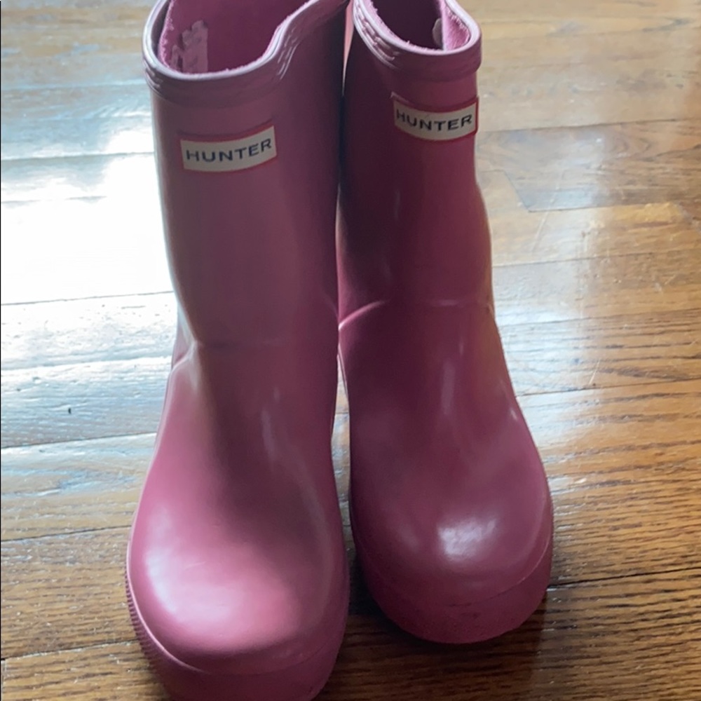 Hunter pink boots